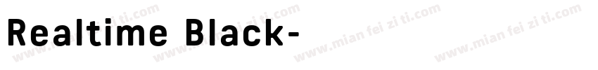 Realtime Black字体转换